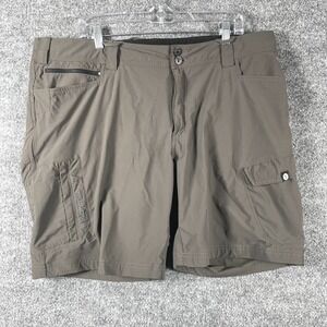 TrueWerk Shorts Mens 40 Gray T1 WerkShorts Flat Front Workwear Utulity Pockets